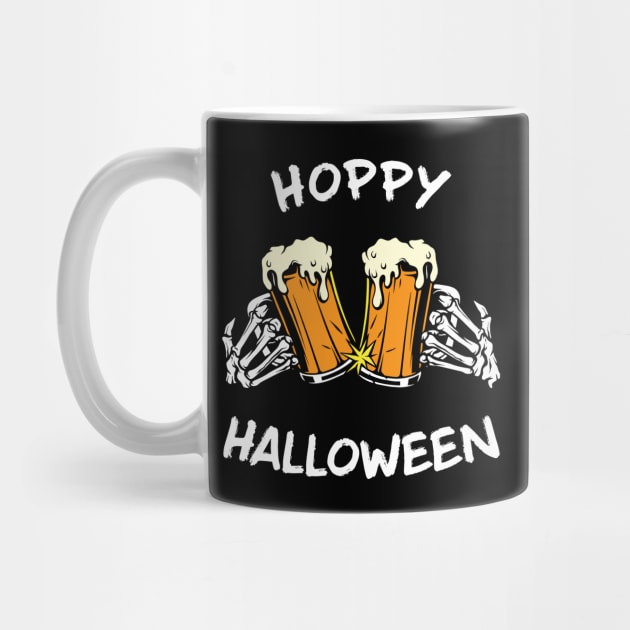 Hoppy Halloween: Funny Skeleton Hands With Beer by TwistedCharm